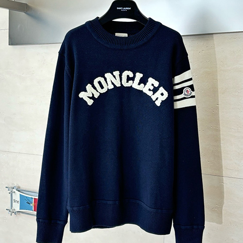 [홍콩명품.MONCLER] 몽클레어 25SS 로고 니트 스웨터 (2컬러), BM24063, KK, 레플리카의류,미러급사이트