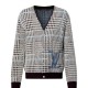 [홍콩명품.LOUIS VUITTON] 루이비통 25SS 로고 패턴 캐시미어 V넥 니트 가디건, BM24064, KK, 레플리카의류,미러급사이트