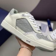 [홍콩명품,Christian Dior] 디올 25SS 로고 남여 B27 오블리크 스니커즈 운동화 (화이트-그레이), SE5891, PMD, 명품스니커즈,운동화,구두,로퍼,하이탑,신발