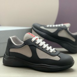 [홍콩명품,PRADA] 프라다 25SS 로고 레더 가죽 스니커즈 운동화 (블랙), SE5898, PMD, 명품스니커즈,운동화,구두,로퍼,하이탑,신발