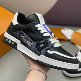[홍콩명품.LOUIS VUITTON] 루이비통 25SS 로고 남여 모노그램 트레이너 스니커즈 운동화 (블랙), SE5909, PMD, 명품스니커즈,운동화,구두,로퍼,하이탑,신발