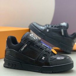[홍콩명품.LOUIS VUITTON] 루이비통 25SS 로고 남여 모노그램 트레이너 스니커즈 운동화 (블랙), SE5913, PMD, 명품스니커즈,운동화,구두,로퍼,하이탑,신발