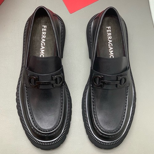 [홍콩명품.FERRAGAMO] 페레가모 25SS 로고 간치니 레더 가죽 워커 구두 (블랙), SE5922, PMD, 명품스니커즈,운동화,구두,로퍼,하이탑,신발