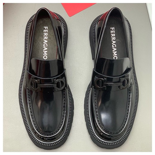 [홍콩명품.FERRAGAMO] 페레가모 25SS 로고 간치니 레더 가죽 워커 구두 (블랙), SE5923, PMD, 명품스니커즈,운동화,구두,로퍼,하이탑,신발