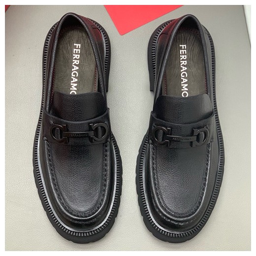 [홍콩명품.FERRAGAMO] 페레가모 25SS 로고 간치니 레더 가죽 워커 구두 (블랙), SE5924, PMD, 명품스니커즈,운동화,구두,로퍼,하이탑,신발