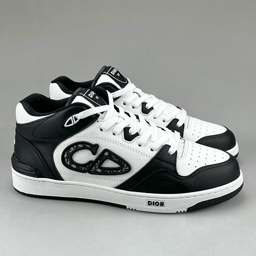 [홍콩명품,Christian Dior] 디올 25SS 로고 남여 B57 스니커즈 운동화 (블랙-화이트), SE5939, S3, 명품스니커즈,운동화,구두,로퍼,하이탑,신발