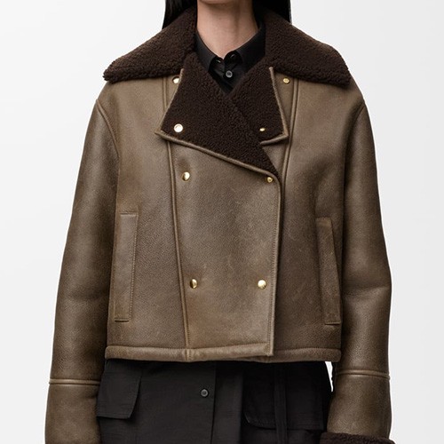 [홍콩명품.LOEWE] 로에베 25SS 로고 여성 시어링 자켓 (2컬러), BM24156, MC, 레플리카의류,미러급사이트