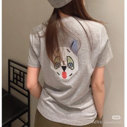 [홍콩명품.LOEWE] 로에베 25SS 로고 여성 그래픽 반팔 티셔츠 (그레이), BM24159, MC, 레플리카의류,미러급사이트