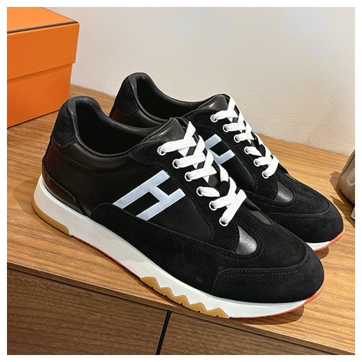 [홍콩명품.Hermes] 에르메스 25SS 로고 남여 Trail 스니커즈 운동화 (블랙), SE6007, GHS, 명품스니커즈,운동화,구두,로퍼,하이탑,신발