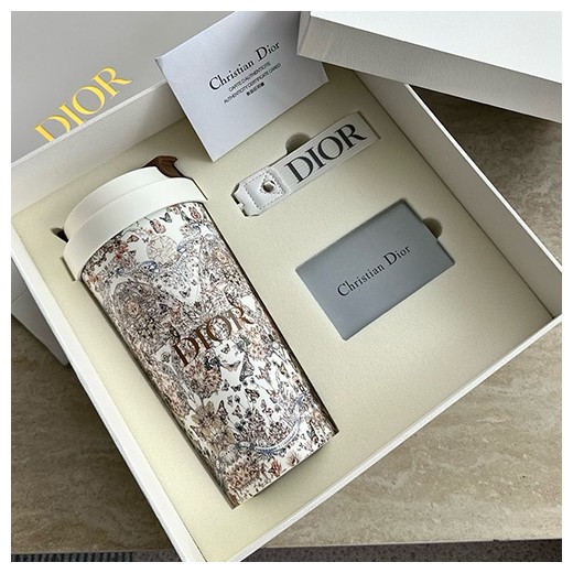 [홍콩명품,Christian Dior] 디올 26SS 로고 패턴 텀블러 세트 (화이트), ET3239, JX, 홍콩명품의류,구매대행,온라인명품