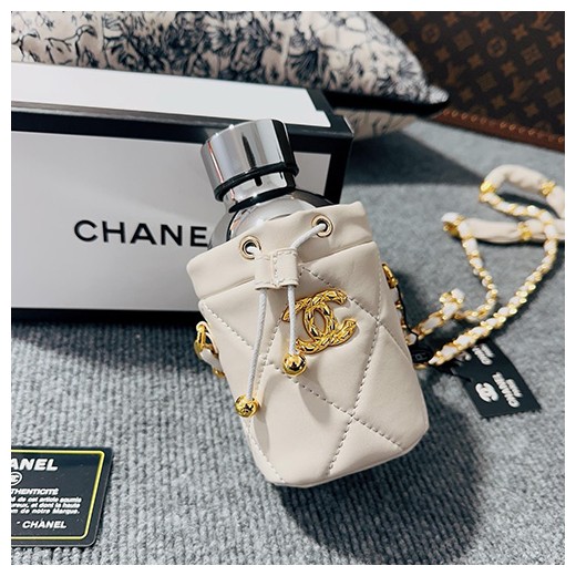 [홍콩명품.CHANEL] 샤넬 26SS 로고 패턴 텀블러 컵홀더 세트 320ML 15.5-7cm (2컬러), ET3242, JX, 홍콩명품의류,구매대행,온라인명품