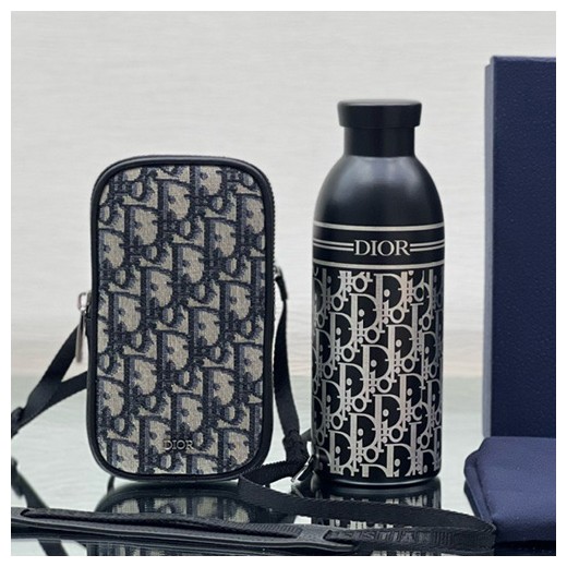 [홍콩명품,Christian Dior] 디올 26SS 로고 오블리크 텀블러 컵홀더 세트 (2컬러), ET3243, JX, 홍콩명품의류,구매대행,온라인명품