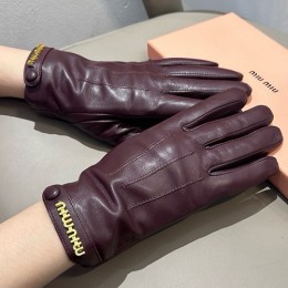 [홍콩명품,MIU MIU] 미우미우 26SS 로고 레더 가죽 장갑 (2컬러), ET3266, JX, 홍콩명품의류,구매대행,온라인명품