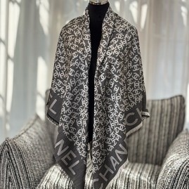 [홍콩명품.CHANEL] 샤넬 26SS 로고 패턴 스카프 머플러 (그레이), ET3283, JX, 홍콩명품의류,구매대행,온라인명품