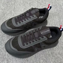 [홍콩명품.MONCLER] 몽클레어 26SS 로고 레더 가죽 스니커즈 운동화 (블랙), SE6035, X2, 명품스니커즈,운동화,구두,로퍼,하이탑,신발