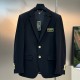 [홍콩명품,FENDI] 펜디 26SS 로고 펜다체 정장 수트 자켓 (블랙), BM24359, 레플리카의류,미러급사이트
