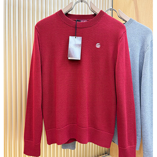 [홍콩명품.Gucci] 구찌 26SS 로고 자수 캐시미어 니트 스웨터 (2컬러), BM24362, 레플리카의류,미러급사이트