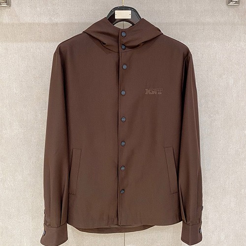 [홍콩명품, KITON] 키톤 26SS 로고 후드 셔츠 자켓 (브라운), BM24375, 레플리카의류,미러급사이트