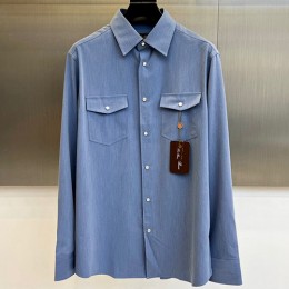 [홍콩명품.Loro Piana] 로로피아나 26SS 로고 남방 셔츠 (2컬러), BM24407, 레플리카의류,미러급사이트