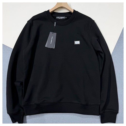[홍콩명품.D&G] 돌체앤가바나 26SS 로고 맨투맨 티셔츠(블랙), BM24460, JL, 레플리카의류,미러급사이트