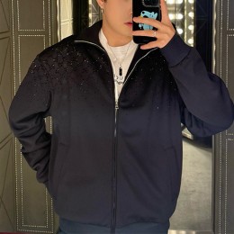 [홍콩명품.Gucci] 구찌 26SS 로고 GG수프림 터틀텍 트레이닝 집업 자켓 (네이비), BM24462, JL, 레플리카의류,미러급사이트