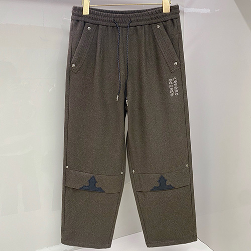 [홍콩명품.Chrome Hearts] 크롬하츠 26SS 로고 캐시미어 조거 팬츠 바지 (카키), BM24484, HH, 레플리카의류,미러급사이트