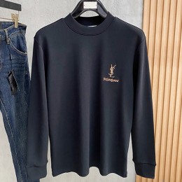 [홍콩명품.YSL] 입생로랑 26SS 로고 자수 긴팔 티셔츠 (2컬러), BM24492, HH, 레플리카의류,미러급사이트