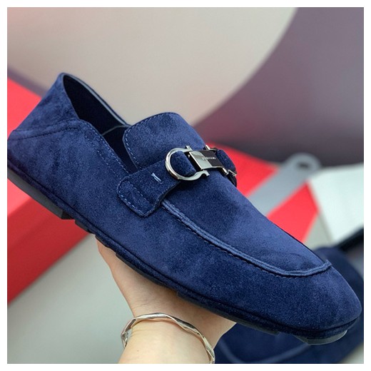 [홍콩명품.FERRAGAMO] 페레가모 26SS 로고 간치니 레더 가죽 구두 로퍼 (블루), SE6061, PMD, 명품스니커즈,운동화,구두,로퍼,하이탑,신발
