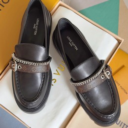 [홍콩명품.LOUIS VUITTON] 루이비통 26SS 로고 여성 District 3.5cm굽 구두 로퍼 (블랙), SE6074, GHS, 명품스니커즈,운동화,구두,로퍼,하이탑,신발