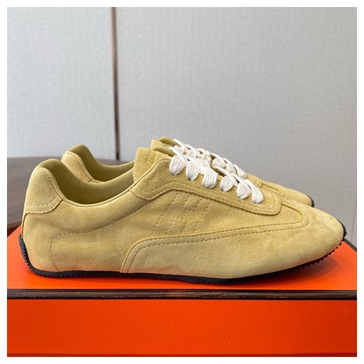[홍콩명품.Hermes] 에르메스 26SS 로고 남여 레더 가죽 스니커즈 운동화 (베이지), SE6081, GHS, 명품스니커즈,운동화,구두,로퍼,하이탑,신발