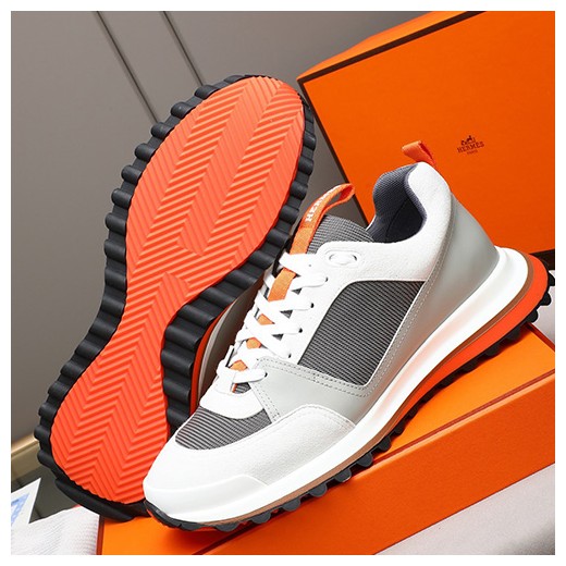 [홍콩명품.Hermes] 에르메스 26SS 로고 Bouncing 스니커즈 운동화 (화이트-그레이), SE6086, GHS, 명품스니커즈,운동화,구두,로퍼,하이탑,신발