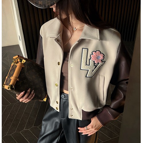 [홍콩명품.LOUIS VUITTON] 루이비통 26SS 로고 여성 카라 바시티 자켓 1AJGU1, BM24530, MC, 레플리카의류,미러급사이트