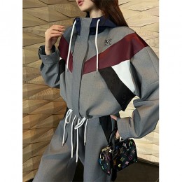 [홍콩명품.LOUIS VUITTON] 루이비통 26SS 로고 여성 후드 윈드브레이커 자켓 1AJGQ3 + 팬츠 바지 상하의 세트 (그레이), BM24532, MC, 레플리카의류,미러급사이트