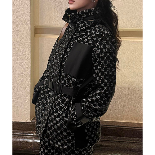 [홍콩명품.Gucci] 구찌 26SS 로고 여성 GG수프림 후드 바람막이 자켓 (블랙), BM24535, MC, 레플리카의류,미러급사이트