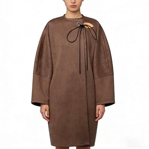 [홍콩명품.LOUIS VUITTON] 루이비통 26SS 로고 여성 라운드넥 코트 1AJE49 (브라운), BM24543, MC, 레플리카의류,미러급사이트