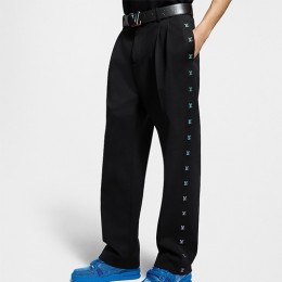 [홍콩명품.LOUIS VUITTON] 루이비통 26SS 로고 캐시미어 팬츠 바지 1AGTNJ (블랙), BM24559, TOP, 레플리카의류,미러급사이트