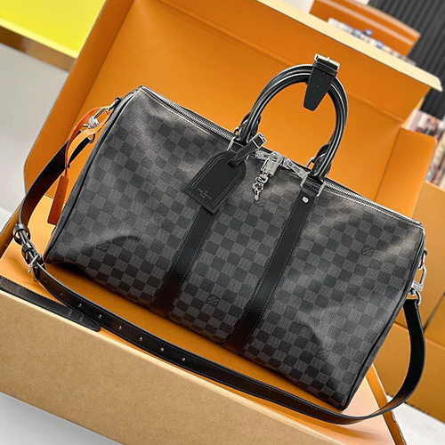 [홍콩명품.LOUIS VUITTON] 루이비통 26SS 로고 다미에 키폴 45 반둘리에 크로스백 캐리어 여행가방 N41418 (블랙), BGM5665, BDA, 홍콩명품가방,명품쇼핑몰,크로스백,핸드백,구매대행