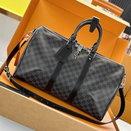 [홍콩명품.LOUIS VUITTON] 루이비통 26SS 로고 다미에 키폴 45 반둘리에 크로스백 캐리어 여행가방 N41418 (블랙), BGM5665, BDA, 홍콩명품가방,명품쇼핑몰,크로스백,핸드백,구매대행
