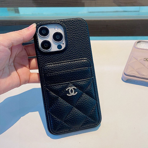 [홍콩명품.CHANEL] 샤넬 26SS 로고 아이폰 레더 가죽 핸드폰 케이스 월렛 커버 (2컬러), ET3315, NNT, 홍콩명품의류,구매대행,온라인명품