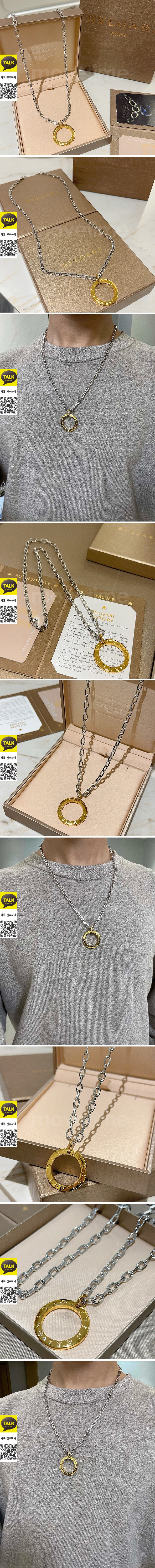 [홍콩명품.BVLGARI] 불가리 26SS 로고 DIVAS\'DREAM 목걸이, ET3349, NNT, 명품레플리카 모자 캡 남자여자