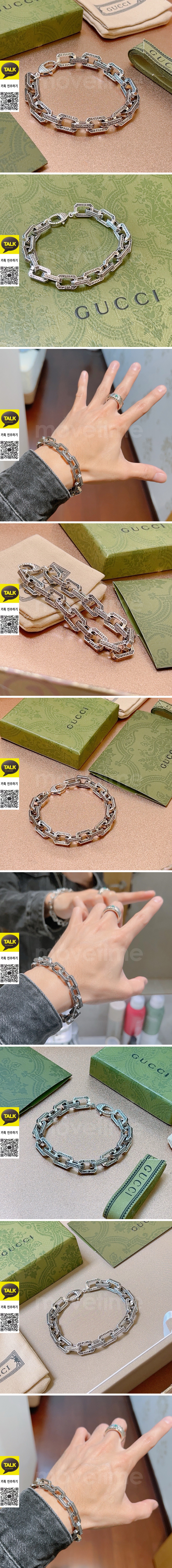 [홍콩명품.Gucci] 구찌 26SS 로고 실버 팔찌, ET3386, NNT, 명품레플리카 모자 캡 남자여자