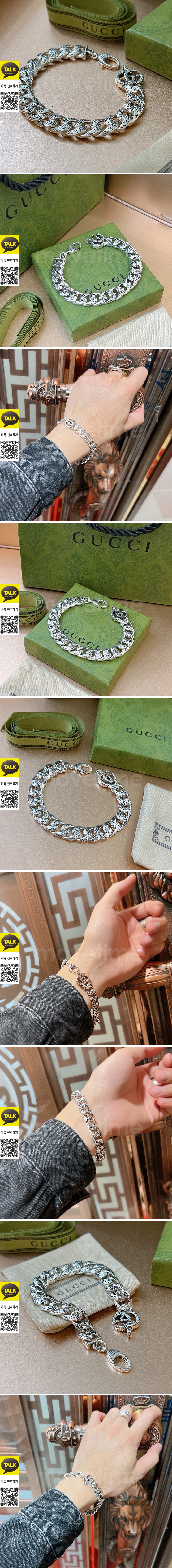 [홍콩명품.Gucci] 구찌 26SS 로고 체인 실버 팔찌, ET3387, NNT, 명품레플리카 모자 캡 남자여자