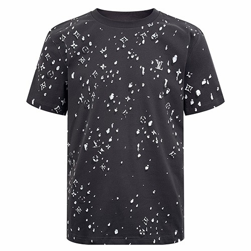[홍콩명품.LOUIS VUITTON] 루이비통 26SS 로고 모노그램 반팔 티셔츠 1AJCBH (블랙), BM24608, KK, 레플리카의류,미러급사이트