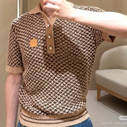 [홍콩명품.LOUIS VUITTON] 루이비통 26SS 로고 니트 카라 폴로 반팔 티셔츠 1AJUUF, BM24609, KK, 레플리카의류,미러급사이트