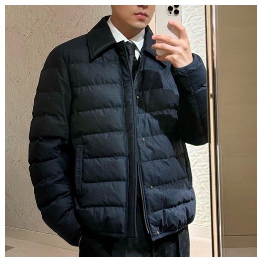 [홍콩명품.LOUIS VUITTON] 루이비통 26SS 로고 울 실크 혼방 라이트다운 패딩 1AIHU5, BM24628, KK, 레플리카의류,미러급사이트