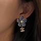 [홍콩명품.CHANEL] 샤넬 26SS 로고 다이아 장식 플라워 이어링 귀걸이, ET3399, JL, 명품악세사리,팔찌,귀걸이,반지