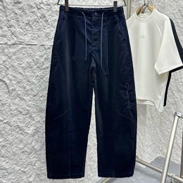 [홍콩명품.BALENCIAGA] 발렌시아가 26SS 로고 오버핏 데님 조거 팬츠 바지 (네이비), BM24676, 레플리카의류,미러급사이트