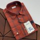 [홍콩명품.Burberry] 버버리 26SS 로고 자수 체크패턴 남방 셔츠 (오렌지), BM24683, 레플리카의류,미러급사이트