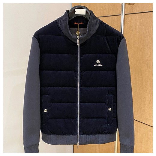 [홍콩명품.Loro Piana] 로로피아나 26SS 로고 터틀넥 코드류이 골덴 레이어드 다운 패딩 봄버 자켓 (3컬러), BM24703, 레플리카의류,미러급사이트