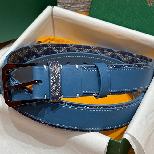 [홍콩명품,GOYARD] 고야드 26SS 로고 FLORIDA 네이비 레더 가죽 벨트 (4컬러), 4.0cm, BT1526, X1, 명품레플리카,인터넷쇼핑몰,남자명품,해외직구